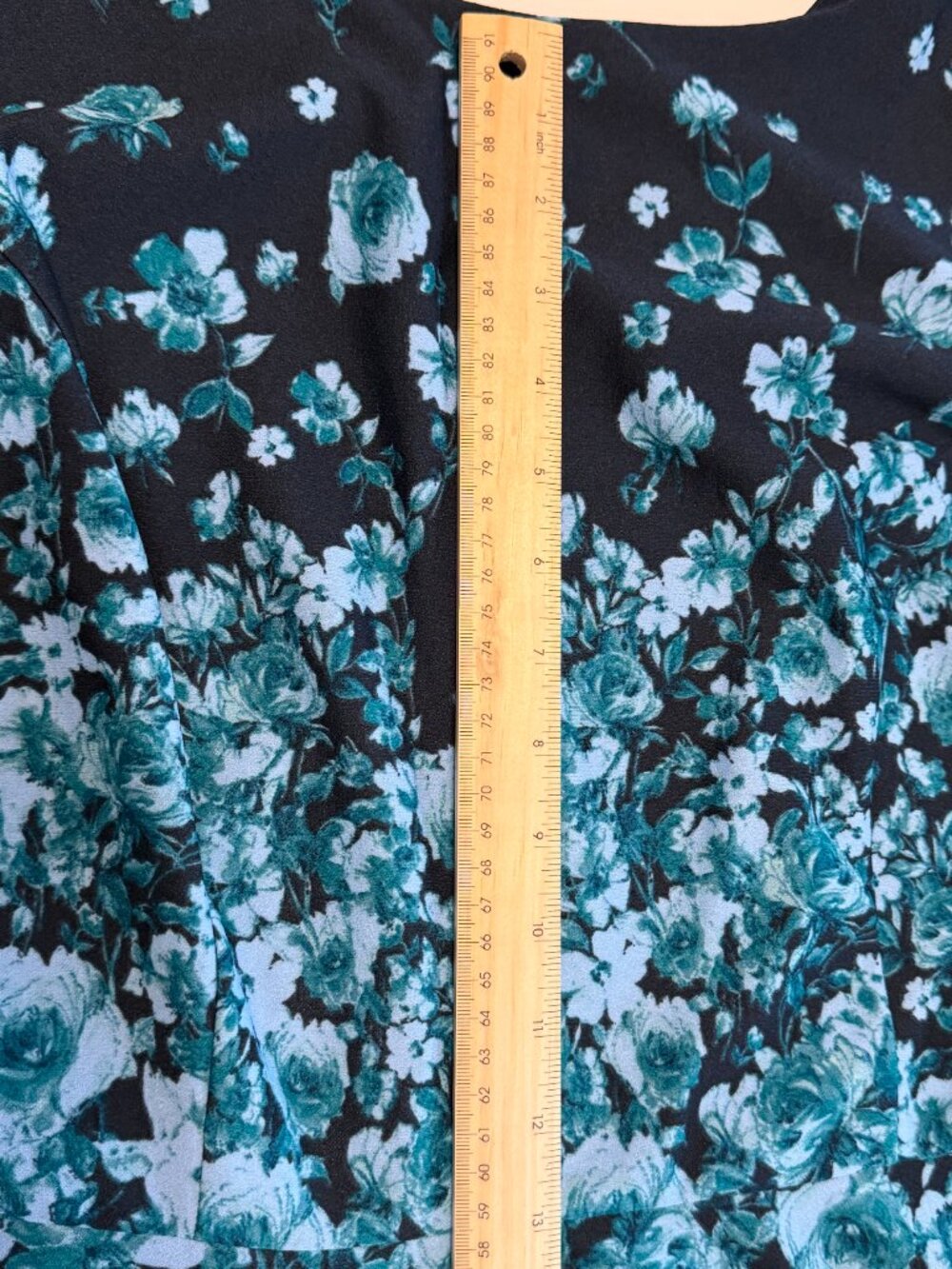 Julian Taylor New York Floral Border Print Fit & Flare Dress Size 14 - Picture 6 of 12